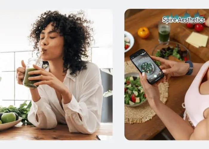 Image of woman looking into her diet and fat freezing Tilehurst to improve her health