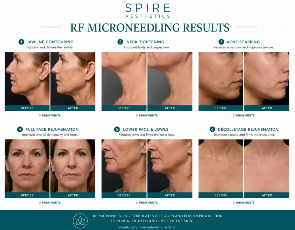 RF Microneedling Skin tightening Tilehurst results