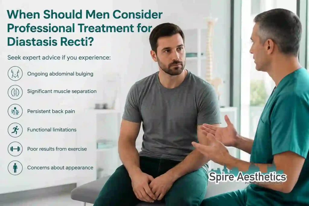 When Should Men Consider Professional Treatment for Diastasis Recti Tilehurst?