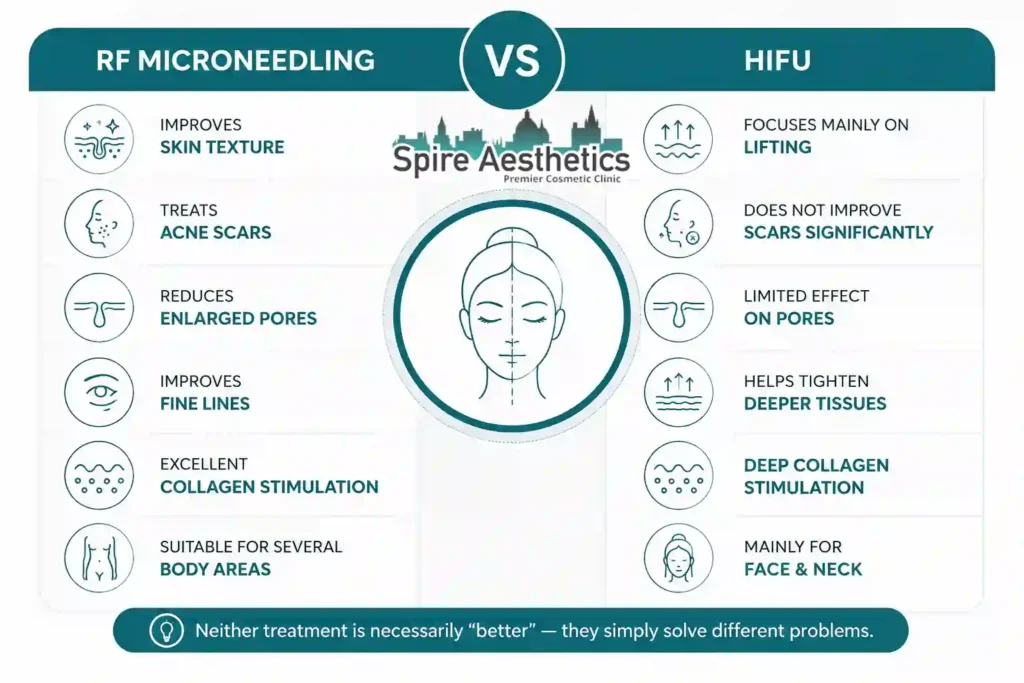 RF Microneedling vs HIFU: Which Treatment Gives Better Results Tilehurst?